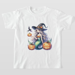 Camiseta Halloween Mystical Smermaid Girl