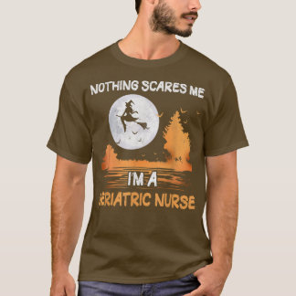 Camiseta Halloween Nada me assusta, sou enfermeira geriátri