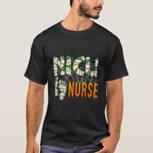 Camiseta Halloween Nicu Enfermando Mummy Costumes Neonatal