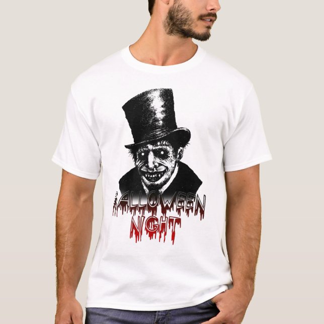 Camiseta Halloween Night Jack O Vampiro De Estripador (Frente)