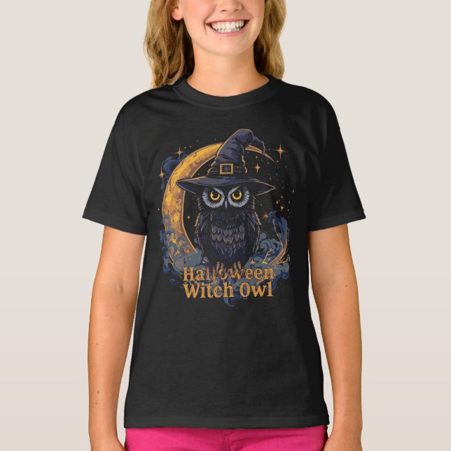 Camiseta Halloween Night Witold Design com Starry Sky (Frente)