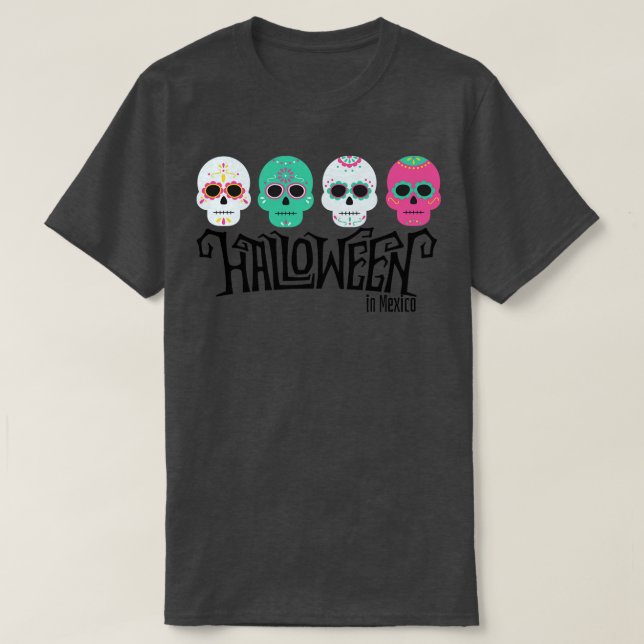 Camiseta Halloween no México (Frente do Design)