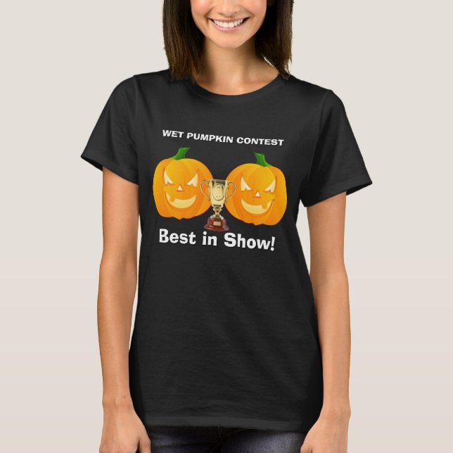 Camiseta HALLOWEEN NOMINAL sport WET PUMPKIN CONTEST CHAMP (Frente)