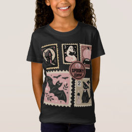 Camiseta Halloween nos Carimbos de Pata Rosa