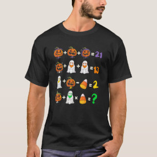 Camiseta Halloween Ordem de Operações Teste de Matemática P