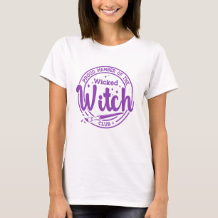 Camiseta Halloween Orgulhoso Membro Do Wicked Witch Club