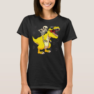 Camiseta Halloween Para Meninos Meninos Homens Esqueletrifi