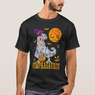 Camiseta Halloween para Meninos Pumpkasaurus Dinossaur Pum