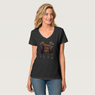 Camiseta Halloween Para Sempre No Meu Coração Abóbora Gótic