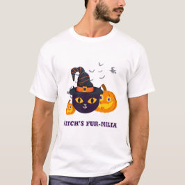 Camiseta Halloween, pelo de bruxa