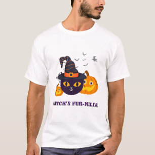 Camiseta Halloween, pelo de bruxa