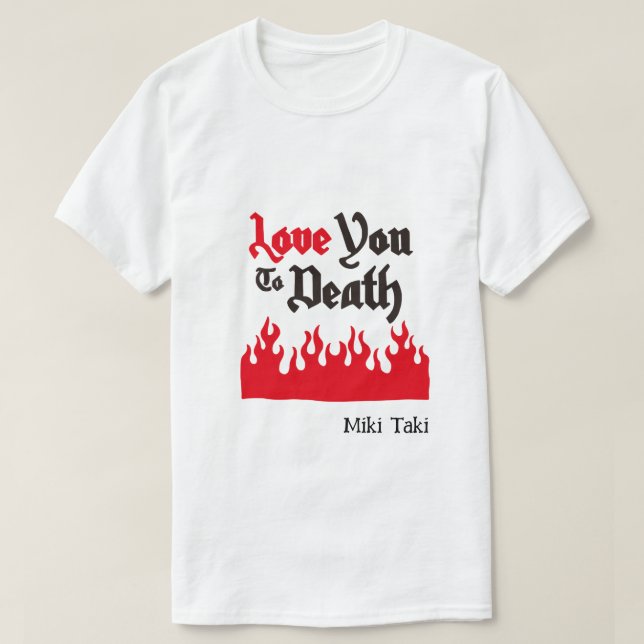 Camiseta Halloween Personalizado Brincadeiro moderno (Frente do Design)