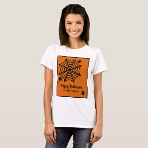 Camiseta Halloween personalizado da teia