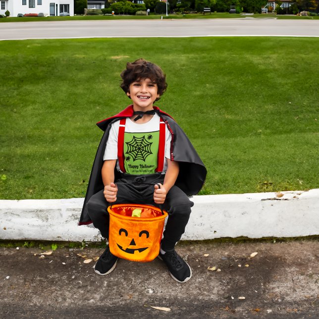 Camiseta Halloween personalizado da teia (Criador carregado)