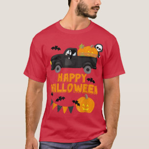 Camiseta Halloween Pickup Pumpkin Feliz Halloween Tru
