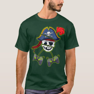 Camiseta Halloween Pirate Skeleton Video Controllers Boys