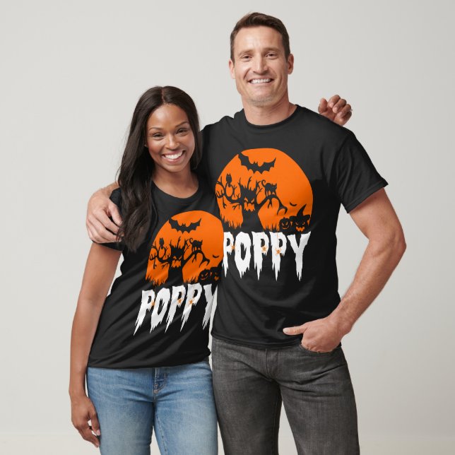 Camiseta Halloween Poppy Scary 31 de outubro Presente (Unissex)