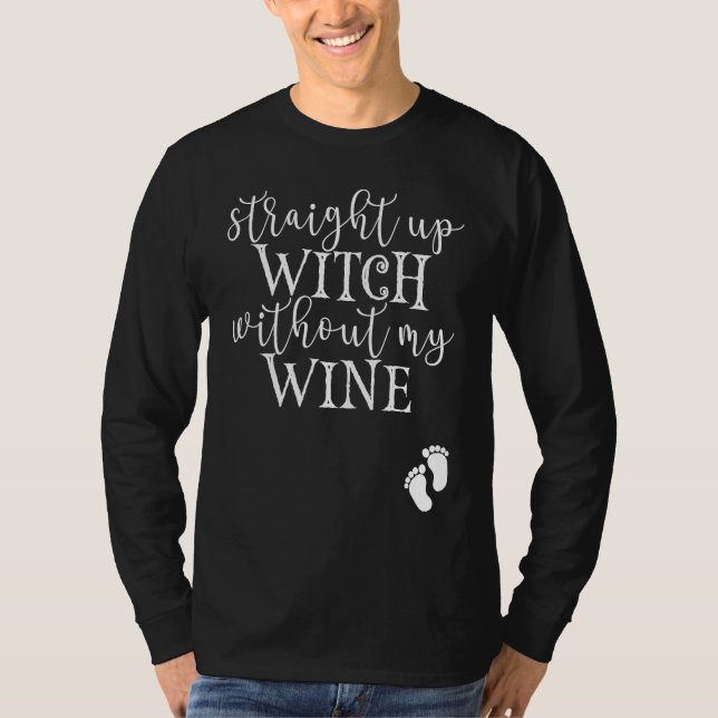 Camiseta Halloween Pregnancy Costume for Pregnant Woman Wit (Frente)