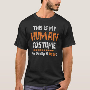 Camiseta Halloween preguiçoso Esta é minha fantasia humana