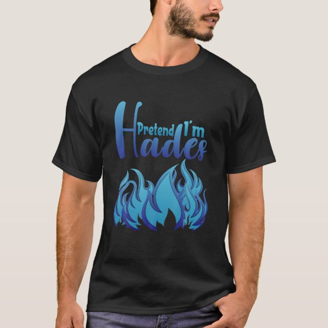 Camiseta Halloween Pretende Im Hades Costume Grego Deus (Frente)