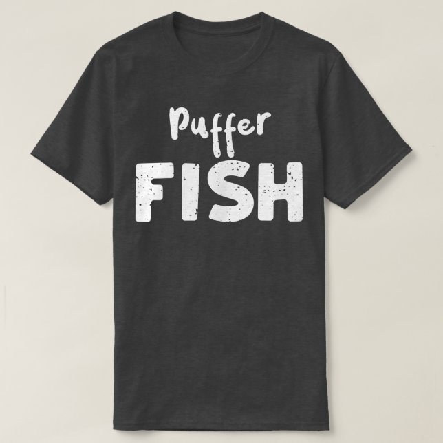 Camiseta Halloween Puffer Fish Ditos De Pesca 1470 (Frente do Design)