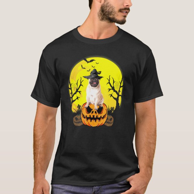 Camiseta Halloween Pug (Frente)