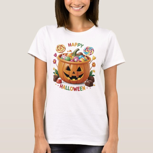Camiseta Halloween Pumpkin (Frente)