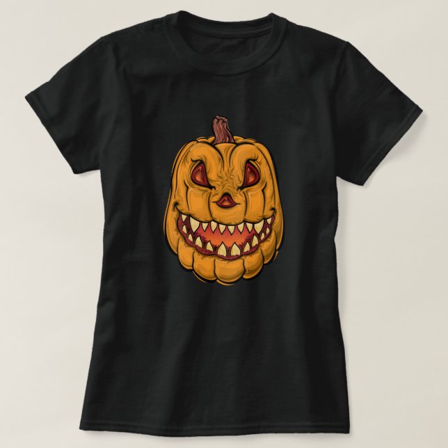 Camiseta Halloween Pumpkin (Frente do Design)