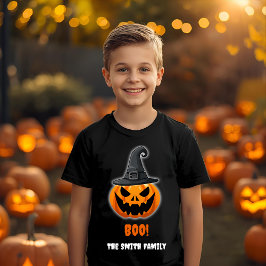 Camiseta Halloween Pumpkin "BOO!" - Nome Personalizado