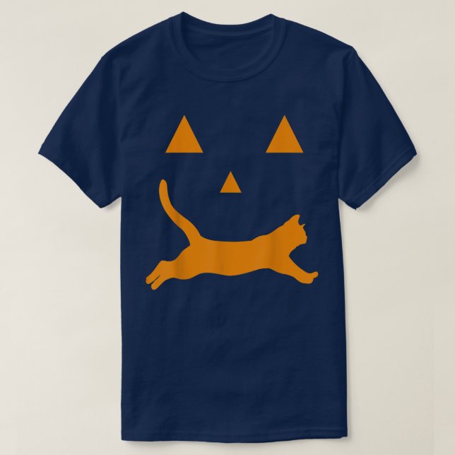 Camiseta Halloween Pumpkin cat Jackolantern Costume Hallowe (Frente do Design)