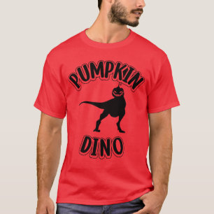 Camiseta Halloween Pumpkin Dino I Dia de as Bruxas engraçad