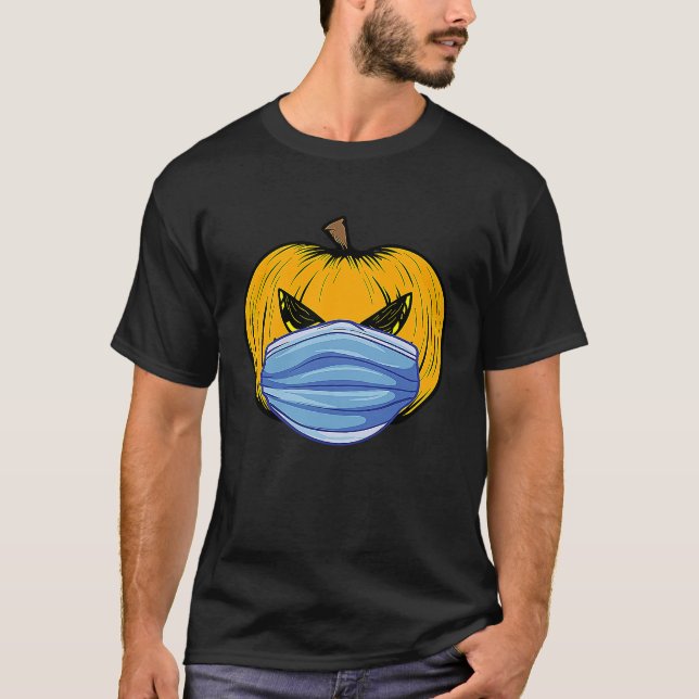 Camiseta Halloween Pumpkin Face Mask Sinister Evil Jack OLa (Frente)