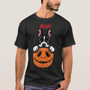 Camiseta Halloween Pumpkin French Buldog
