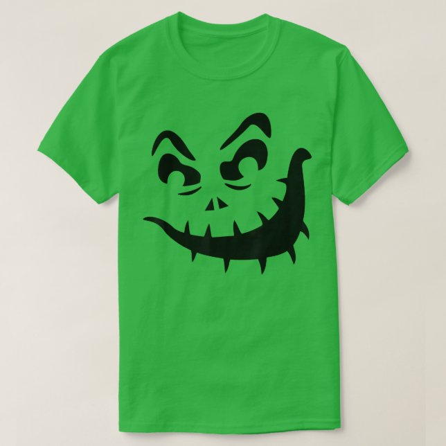Camiseta Halloween Pumpkin Ghost Spooky Face Scream Mask Fa (Frente do Design)