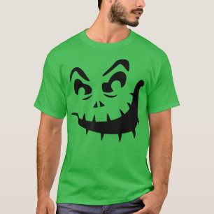 Camiseta Halloween Pumpkin Ghost Spooky Face Scream Mask Fa