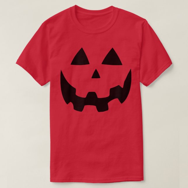Camiseta Halloween Pumpkin Jack O Lantern Orange (Frente do Design)