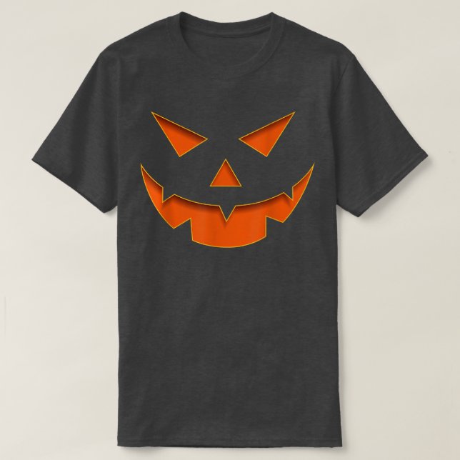 Camiseta Halloween Pumpkin Jack O Lantern Scary Costume (Frente do Design)