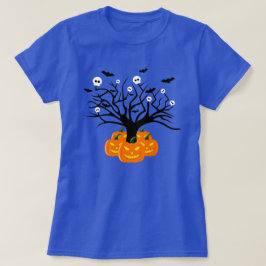 Camiseta Halloween Pumpkin Jack o’ Lanterna Árvore Morto