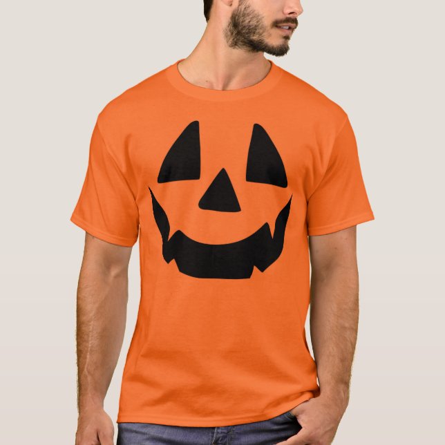 Camiseta Halloween Pumpkin Jack O Lanterna Face (Frente)