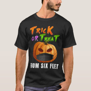 Camiseta Halloween Pumpkin JackOLanterna Vestindo Uma Másca