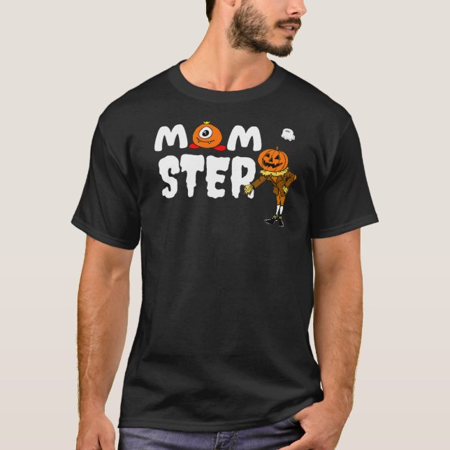 Camiseta Halloween Pumpkin Mãe Assustadora Mãe Ster Para Mu (Frente)