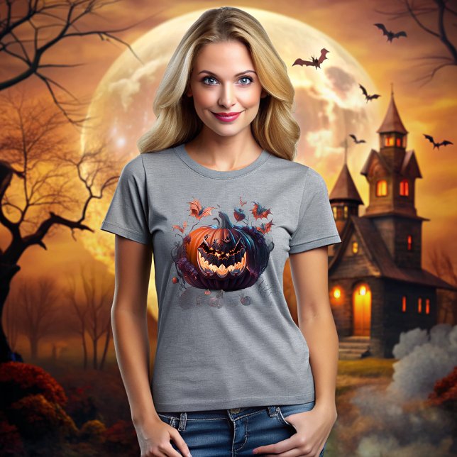 Camiseta Halloween Pumpkin Nightmare (Criador carregado)