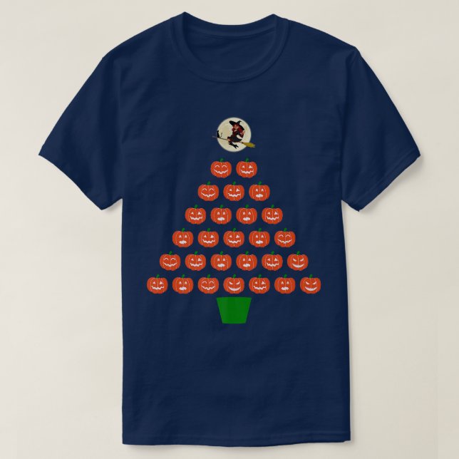 Camiseta Halloween Pumpkin, Prêmio de Bruxa de Natal (Frente do Design)