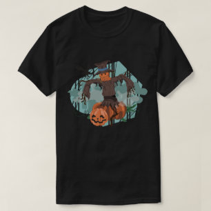 Camiseta Halloween Pumpkin Scarecrow
