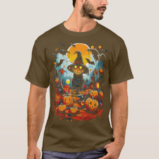 Camiseta Halloween Pumpkin Scarecrow