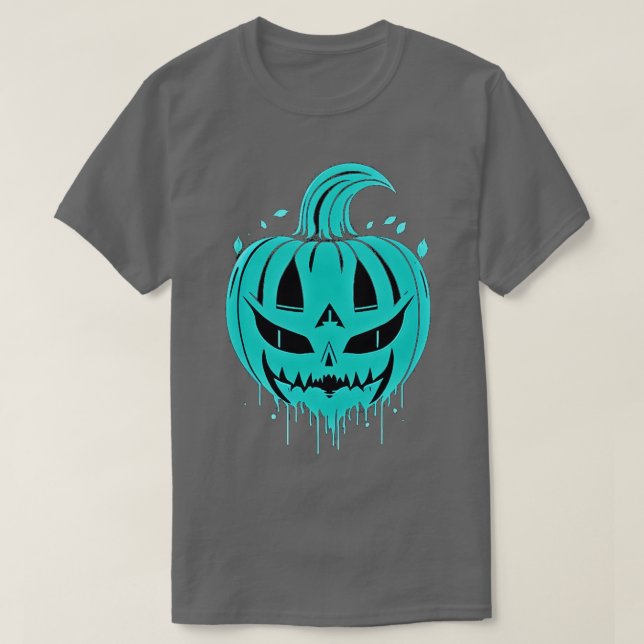 Camiseta Halloween Pumpkin Spooky (Frente do Design)