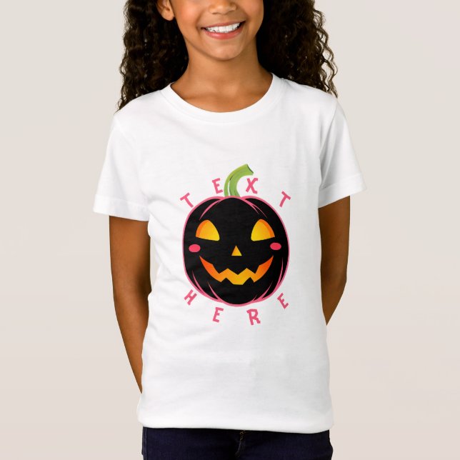 Camiseta Halloween Pumpkin Vibes design T Shirt (Frente)