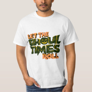 Camiseta Halloween Pun Deixe os tempos do fantasma rolar