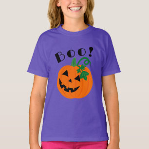 Camiseta Halloween Purple Personalizado Jack O Lantern Boo