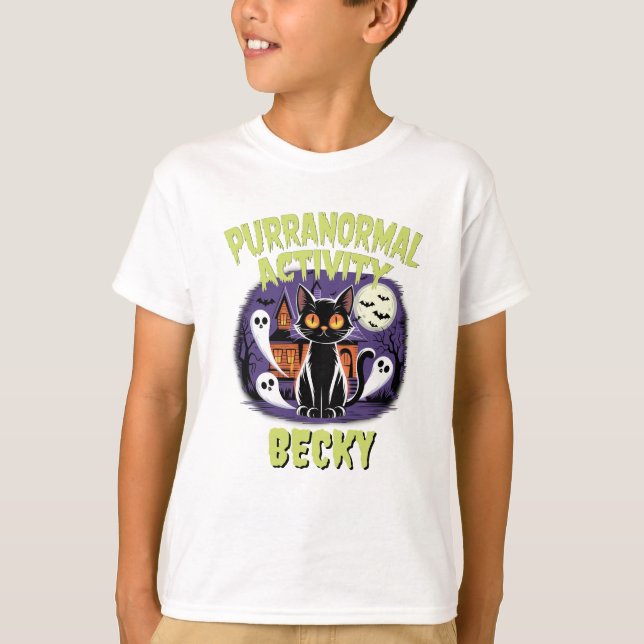 Camiseta Halloween Purranormal Fofo (Frente)